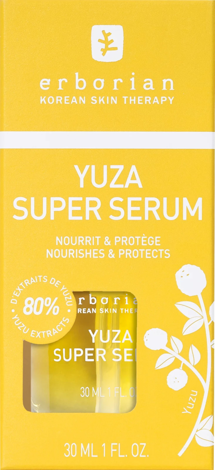 Erborian Yuza Super Serum 30 ml sérum anti fatigue peaux ternes et déshydratées