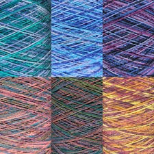 8/2 Dyed Cotton - Variegated - 1 Pound Cone