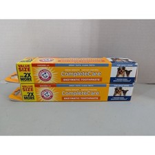 2 Arm Hammer Complete Care Enzymatic Dog Toothpaste 6.2 oz Exp 9/27 -0125T19