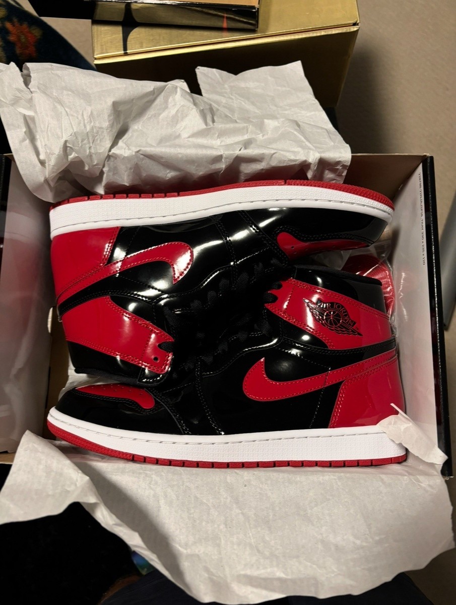 スニーカー airjordan1  patent bred ps 18cm Nike PS Air Jordan 1 High OG 