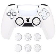 Silikon Hülle für PS5 Controller Weiß mit Joystick-Kappen, Schutzhülle, Docka...