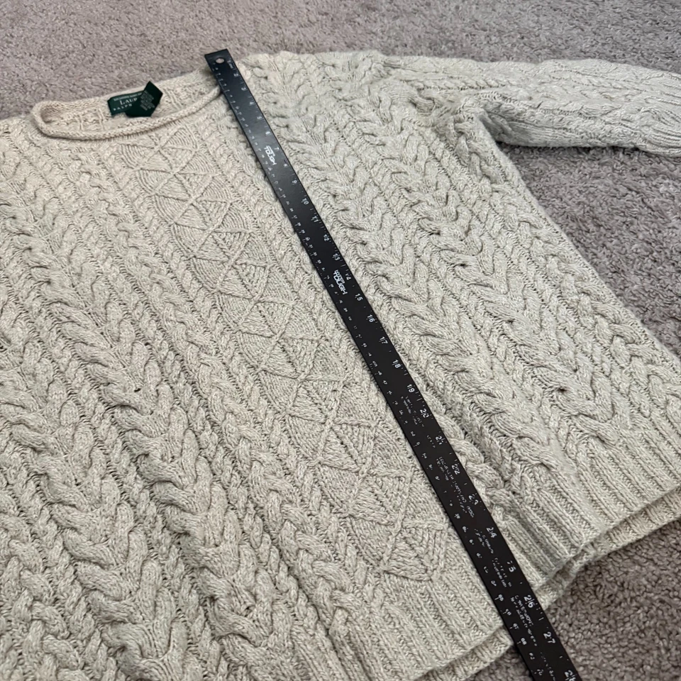 Suéter Pescador Tejido a Mano Lauren Ralph Lauren De Colección Para Mujer - Talla 2XL Foto 4 de 4