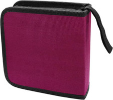 40 Capacity CD DVD Case Holder Organizer Book Wallet for Car Travel Home