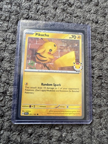 Pokémon TCG Pikachu 051/162 Pokémon Day Cosmo Holo H