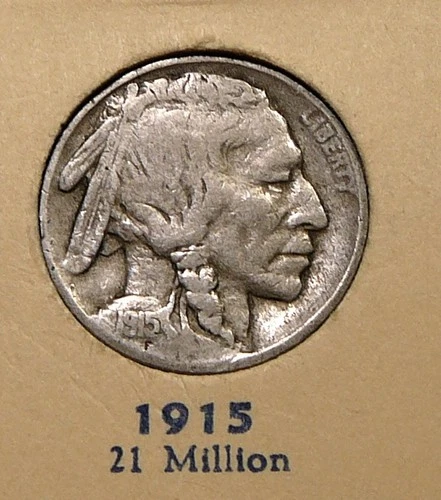 1915  Buffalo Nickel - VG+  / Fine  (SA)