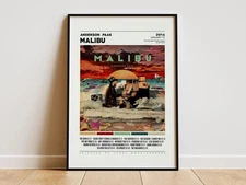 Anderson .Paak Malibu Album Poster Tracklist Print Music Wall Decor, No Frame