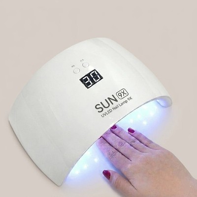 @SUNUV UV LED Nagellampe Nageltrockner für Nagelgel SUN9X  mit Timer LCD-Display