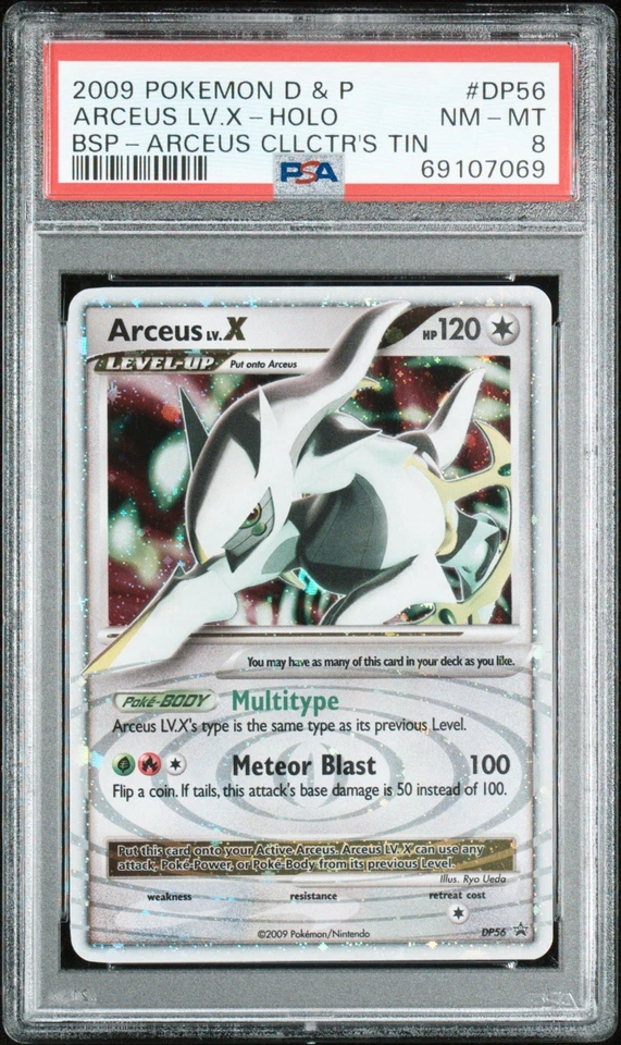 2009 POKEMON BLACK STAR PROMO ARCEUS LV X #DP56 ULTRA RARE PSA 8 NM #69107069 - Image 2 of 4