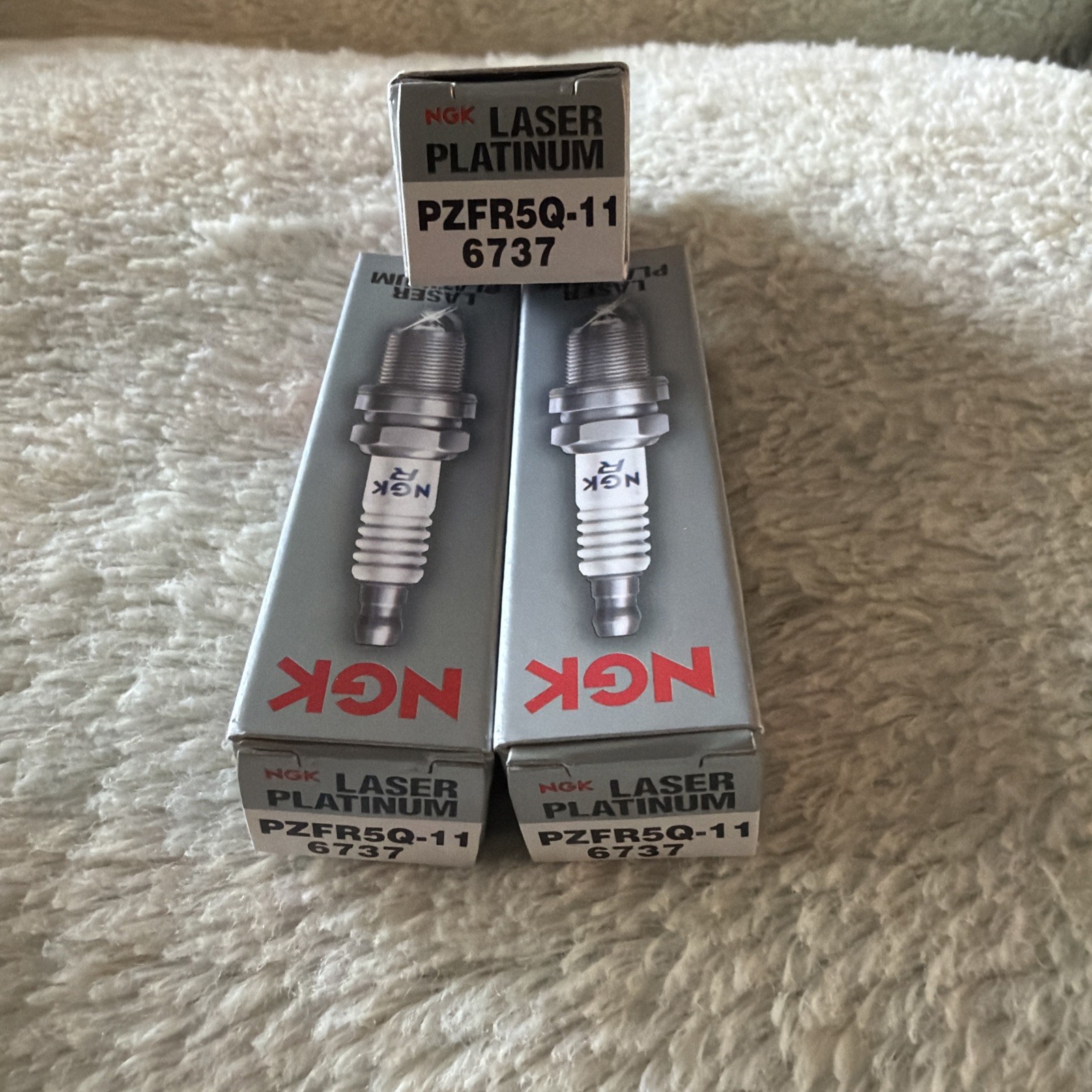 QTY 3 NGK PZFR5Q-11 6737: Spark Plug Laser Platinum For VW Jetta 2.5L-L5 Golf