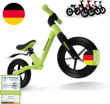 Kinder Laufrad Balance Bike Ab 2 Jahren, Rutschfeste Luftreifen 12 Zoll, Komfort