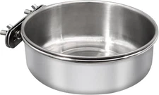 Large Bird Feeding Dish Cups,Parrot Food Bowl Cage with Clamp Large, 1 Pack 