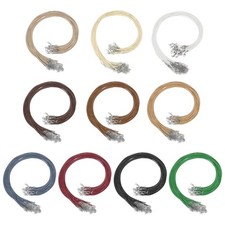 100Pcs Waxed Necklace Cord Bulk 1.5mm Dia 18" Necklace String Rope 10 Color