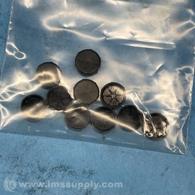 Pack of 10 Round Black Plastic Cover Caps FNIP
