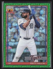 Riley Greene 2026 Topps 1991 Chrome Silver Pack Green /99 #91C-4 Detroit Tigers