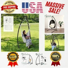 Elegant C-Type Hammock Chair Stand with U-Shaped Base for Ultimate Stability