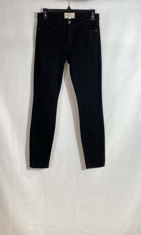 Current/Elliott Women's Jet Black The Stiletto Skinny Jeans Made in USA Sz 27