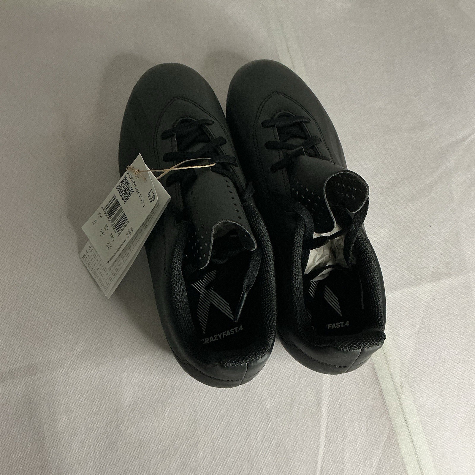 Adidas Crazyfast 4 Football Boots Mens Boys Size 5.5 UK Black New Boxed Sports image 2