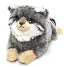 San Lemon Knee Cat Manul Cat Plush Animal S 19×41×16cm P-8422