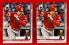 2019 Topps Series 1 Baseball #250 Shohei Ohtani 2nd year Rookie Cup 2 Card LOT