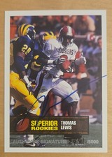 1994 Superior Rookies - Thomas Lewis #30 Autographs /5000 (AU, RC)
