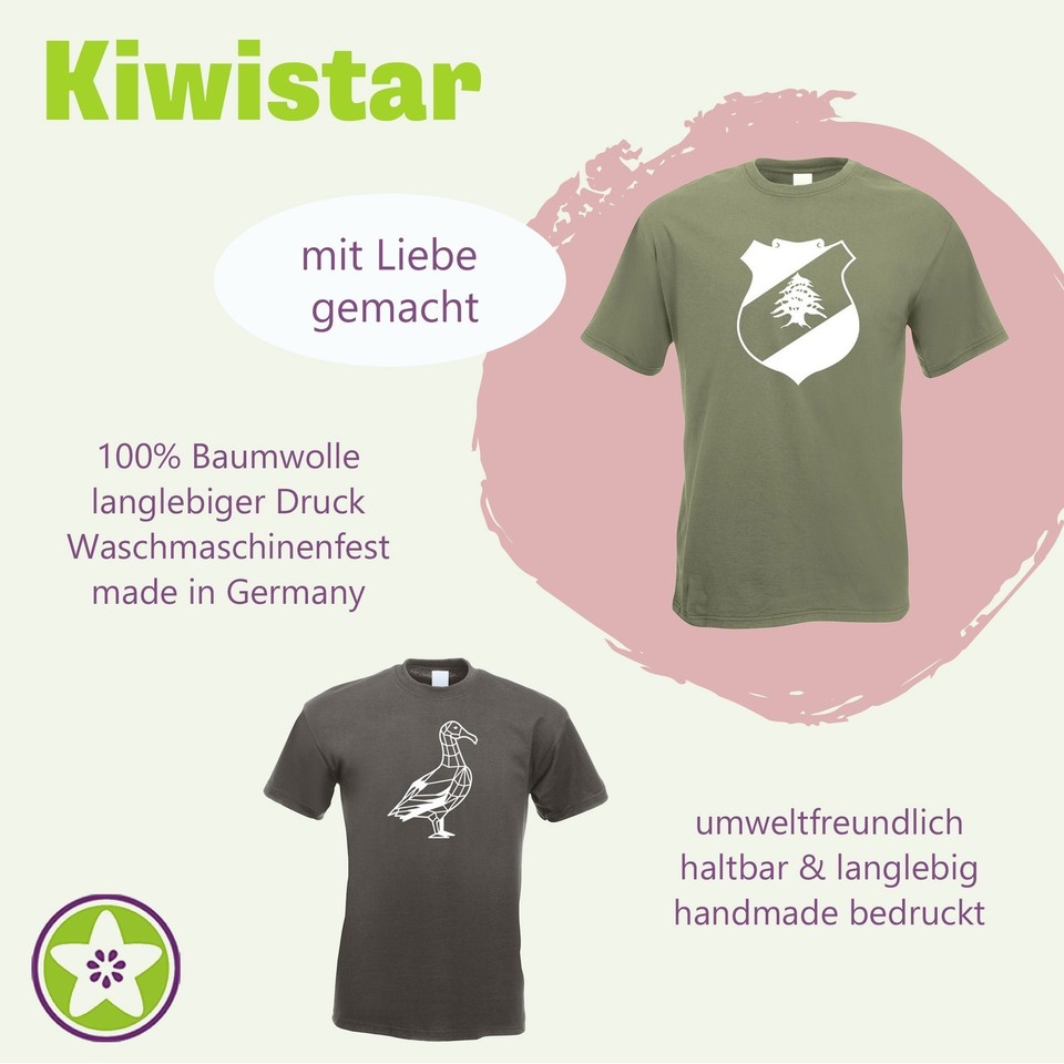 Graphit - Wikingerkompass Runen Motiv Bedruckt Funshirt