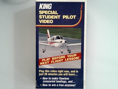 KING SPECIAL STUDENT PILOT VIDEO VHS Aviation Flight Training Crosswind Landings
