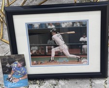 Wade Boggs Tampa Bay Devil Rays 3000th Hit Framed Autographed Photo Original