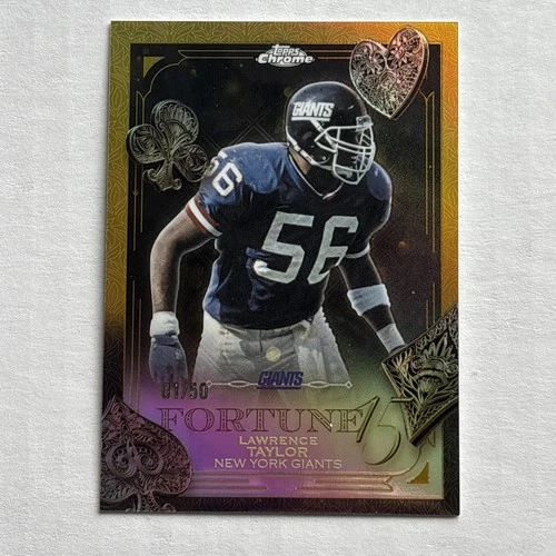 2025 Topps Chrome Football - Lawrence Taylor Fortune 15 True Gold /50 ‼️