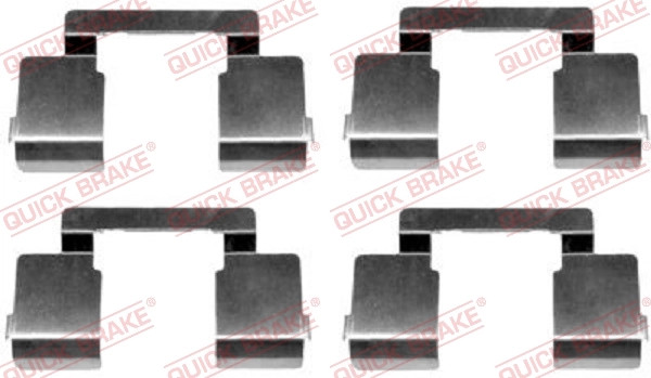 ZubehöRkit, Scheibenbremsbelag Quick Brake 109-1609 FüR Renault-image