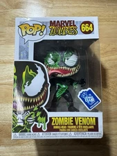 Funko Pop! Marvel #664 Zombie Venom Club Exclusive Box Damage GameStop Special