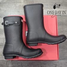 Hunter Original Short Rain Boot Size 10