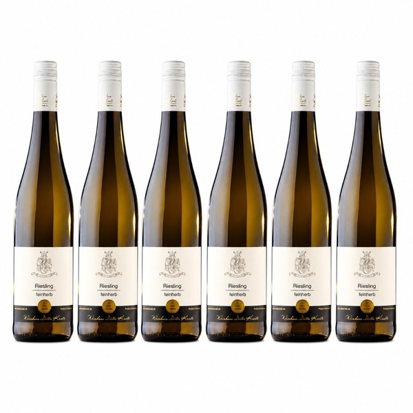 Riesling Feinherb 6 Fl WeißWein 0,75L – Fruchtig & Harmonisch – Weingut Kuntz-image