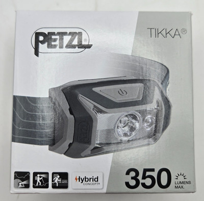 Petzl Tikka Hybrid Concept Headlamp Gray 350 Lumens - NIB