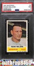 1961 Topps Bazooka Hand Cut #9 Frank Malzone Boston Red Sox PSA 7 NM 13410