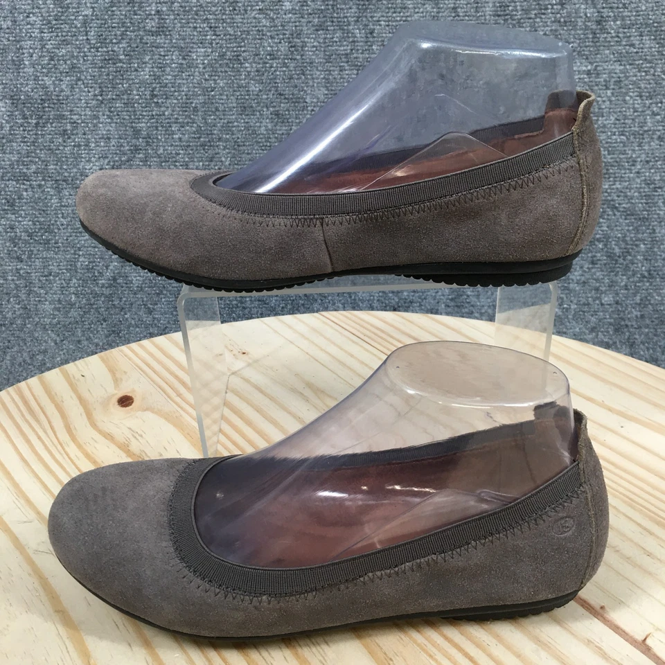 Josef Seibel Zapatos Mujer 37 Pippa Ballet Pisos Gris Gamuza Cómodos Sin Cordones Foto 2 de 4
