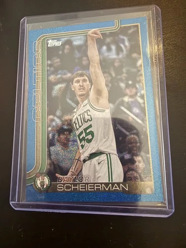 2025 Topps Basketball Blue Sandglitter Baylor Scheierman #5