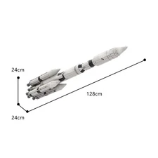 MLV-25L Launch Vehicle with MS-IC-2 Core Stage 5389 Pcs Rocket Model