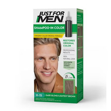 Just for Men Shampoo-In Color Men's Hair Color H-15 Dark Blond Lightest Brown