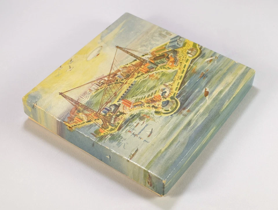 Raro juego de canicas hechas por maestros de la Feria Mundial de Chicago 1933 de colección en caja Foto 4 de 4