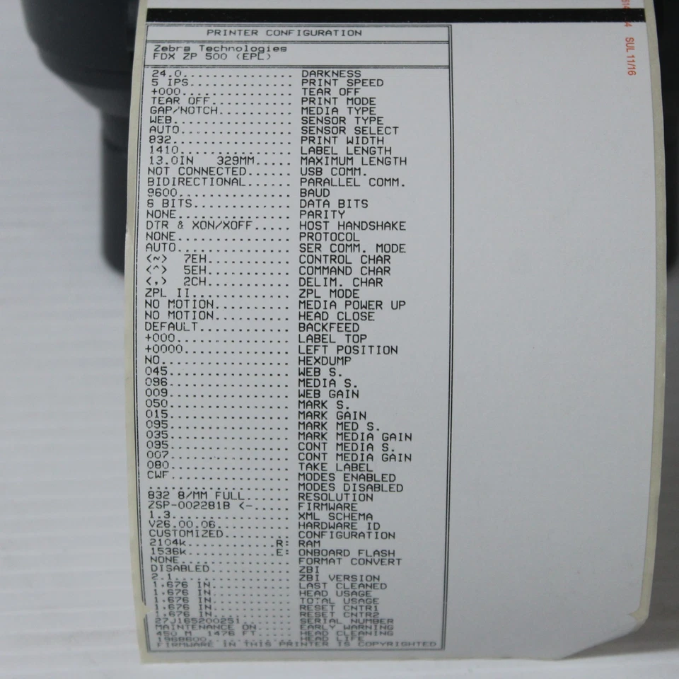 Zebra ZP505 FedEx Express Serial/USB Thermal Label Printer ZP505-0515-0110 - Image 2 of 4