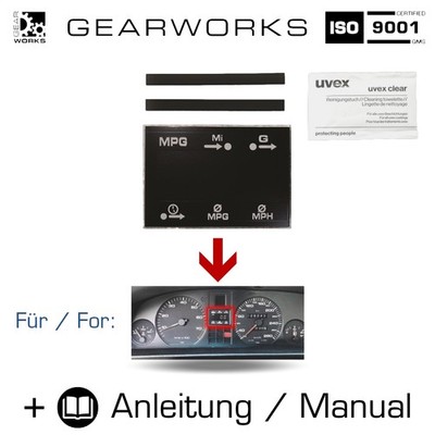 Tacho Display für AUDI 80 100 200 V8 Kombiinstrument Meilen MPH MFA FIS
