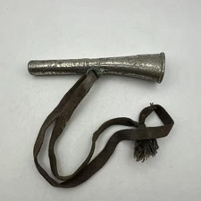 VTG RARE WILSON HUNTING DOG HORN Fox Made In ENGLAND ATHLETICS w/Lanyard Antique