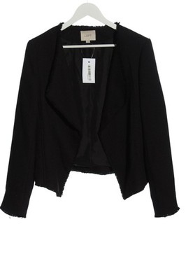 ANN TAYLOR LOFT Tweedblazer Damen Blazer Gr. DE 38 schwarz Business-Look