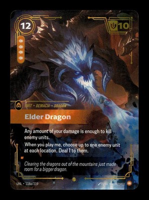 ELDER DRAGON (ALTERNATE ART) 118A/219 UNL FOIL 2026 UNLEASHED RIFTBOUND