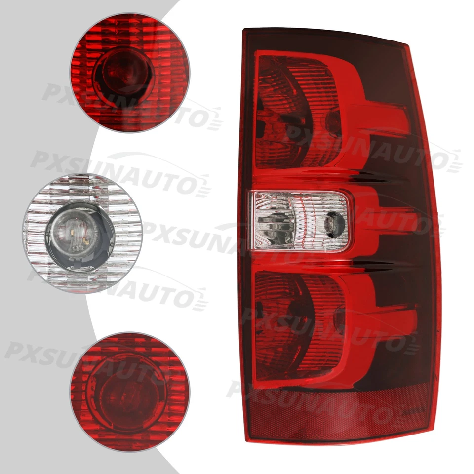 Tail lights Taillamps Passenger Right Side for Chevy Suburban Tahoe 2007-2014 - Image 3 of 4