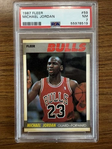 1987-88 Fleer Michael Jordan #59 - PSA 7