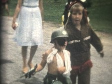 4th of July Celebration Children Costume Races Short 8mm Film Reel Home Movie