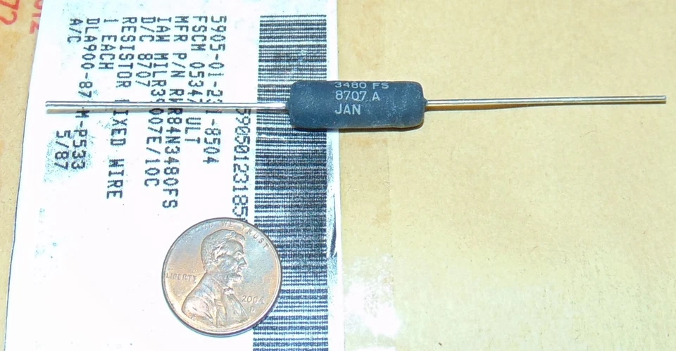 80 PIEZAS 348 OHM RESISTENCIAS PARA WESTERN ELECTRIC RWR84N3480FS 5905-01-231-8504 NSN Foto 2 de 4