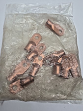 Bag of 10,Battery Cable 4/0 AWG Copper Lug Ring Terminal 3/8" Stud Connector USA