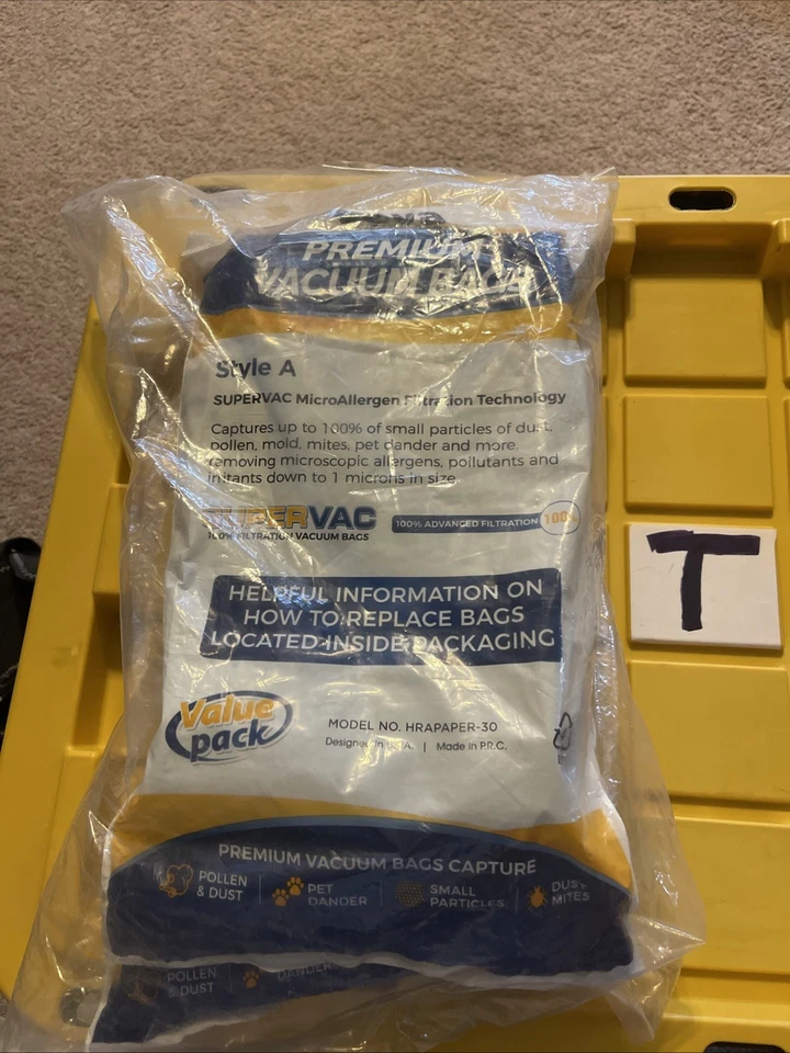 Pack of 30: Veva Premium Filter Vacuum Bags Type A 4010001A - Image 2 of 2